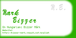mark bizzer business card